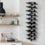 Chemaia Wall Mounted Wine Bottle Rack Black
