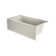 SIGNATURE® Rectangle Flat Front 6030 Removable Skirted Soaking RH White