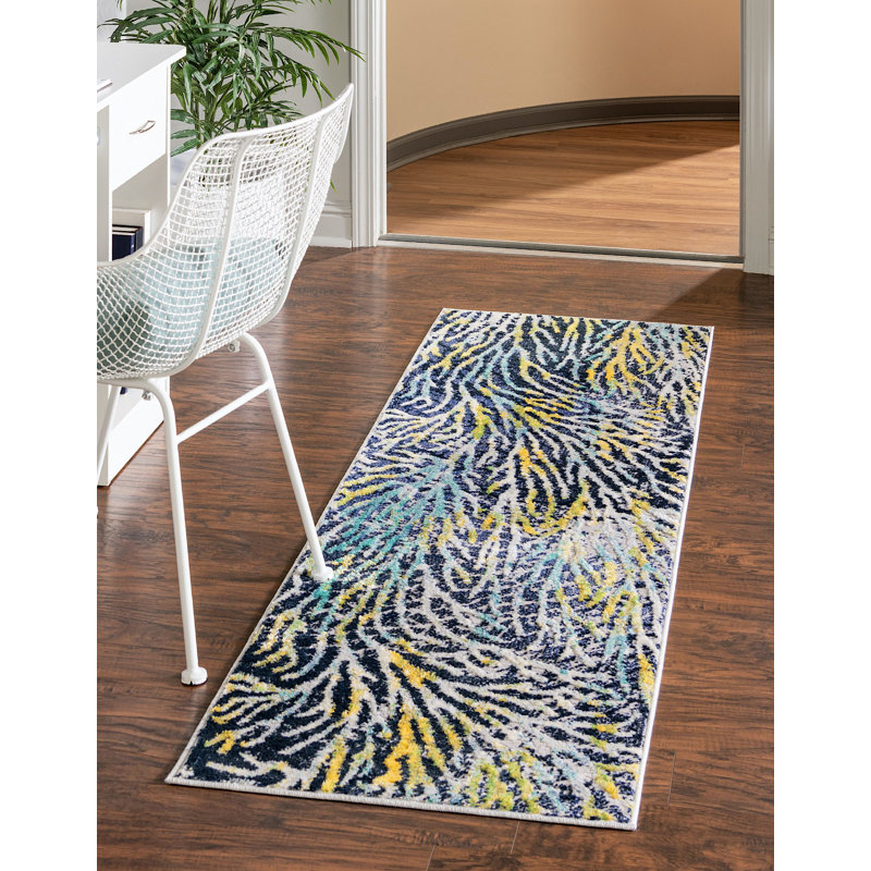 Tapis à imprimé animalier Opie, Tapis de couloir 2 pi x 6 pi