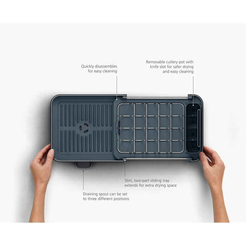 Joseph Joseph Extend Slim Steel Compact Expandable Dish Rack