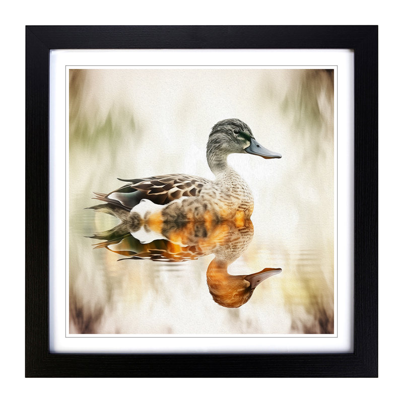 Single Picture Frame Print on Wood, Black