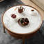 Table basse en noyer noir et pierre-106686478