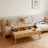 Solid Oak Elevating Center Table With Storage Shelf For Work And Relaxation-919340928-919340990
