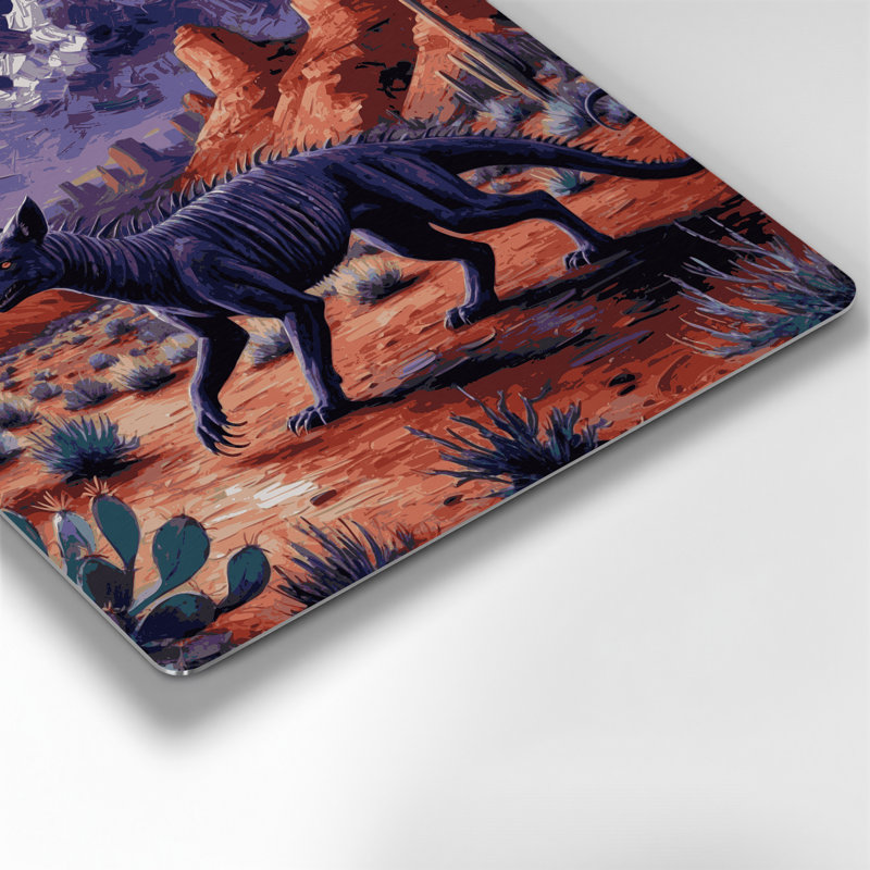 «Southwestern Animals» Chupacabra 13, art mural en métal brun, H 144 po x l 144 po x P 0,05 po
