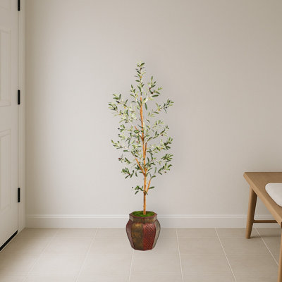 Olive Artificial Tree in Decorative Planter