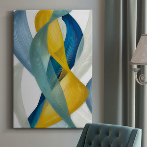 Horizontal Bands I Premium Gallery Wrapped Canvas - Ready To Hang