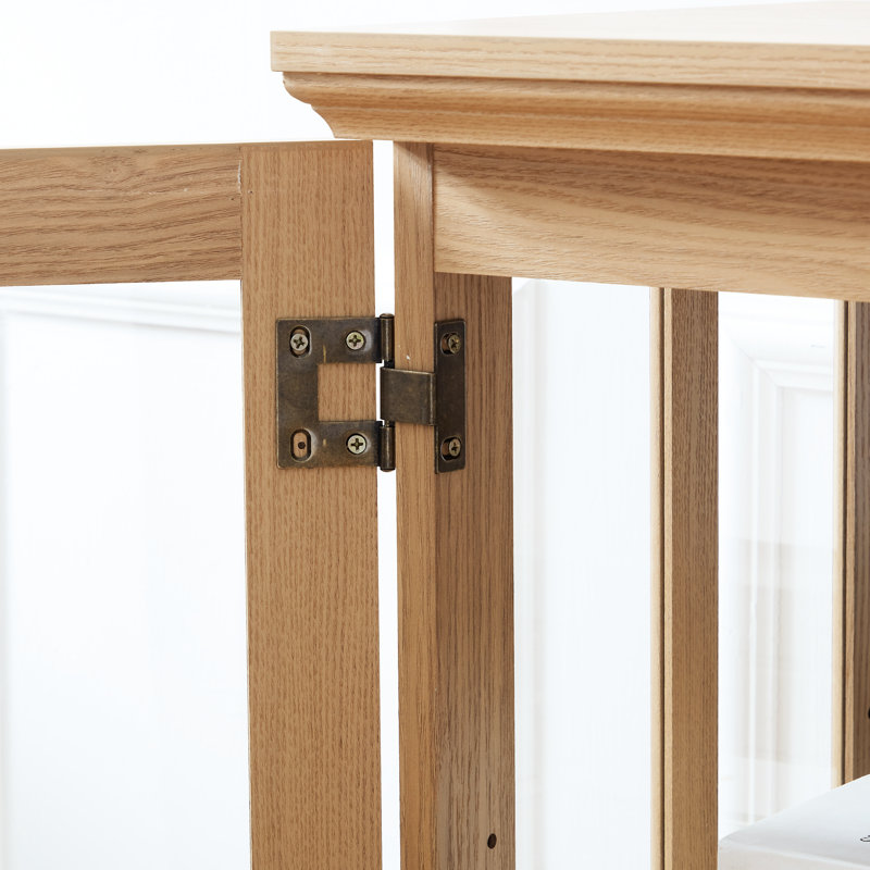 Armoire antique en verre avec tablettes réglables pour la maison ou le bureau
