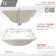 STYLISH 18 inch Rectangular Undermount Porcelain Bathroom Sink with 2 Overflow Finishes