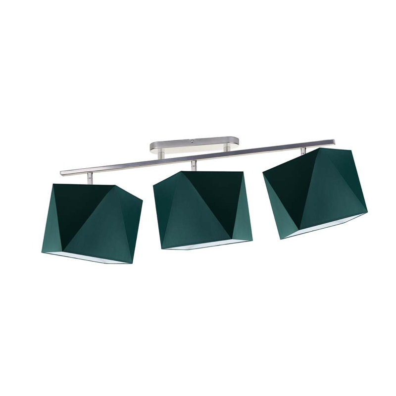 Dencie 97cm 3 -Light Track Kit, Green, Chrome