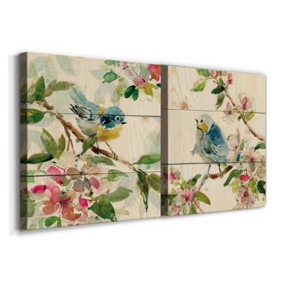 " Birds And Blossoms I " 2 - Pieces