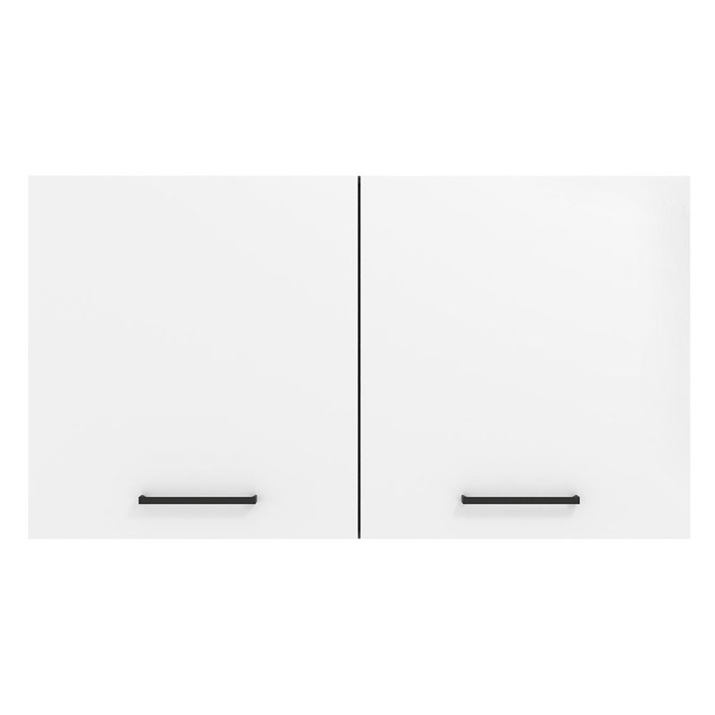 Armoire de rangement murale à 2 portes et tablettes latérales en bois Latitude Run® Hazel