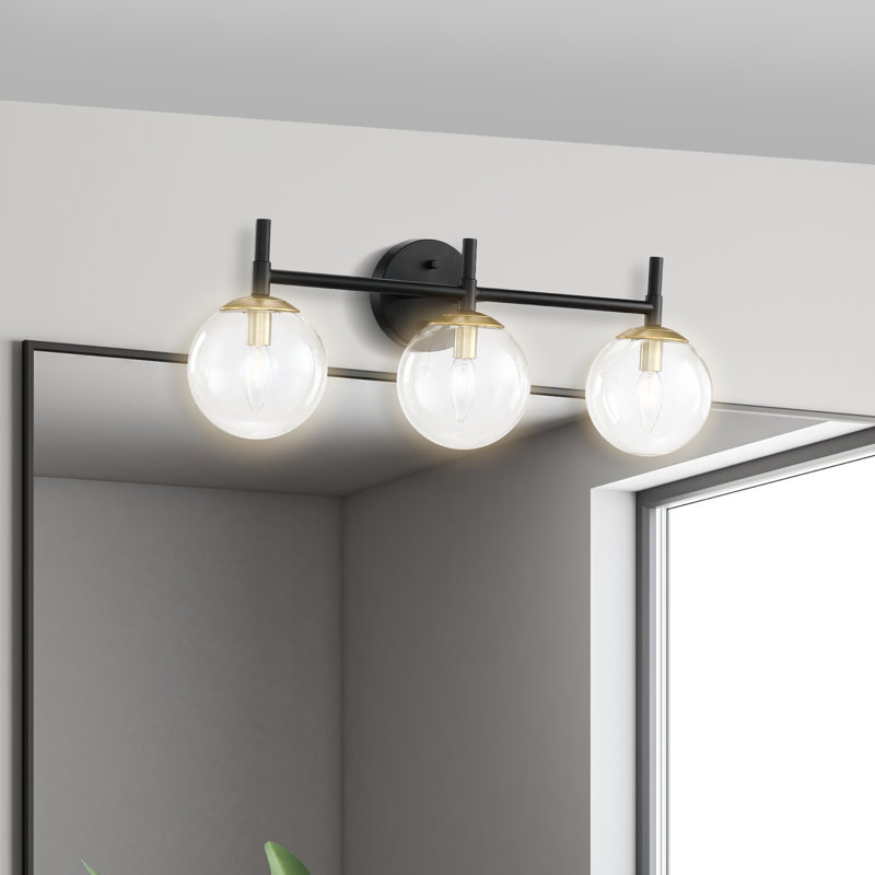 Luminaire pour meuble-lavabo 25 po Kreios, Noir