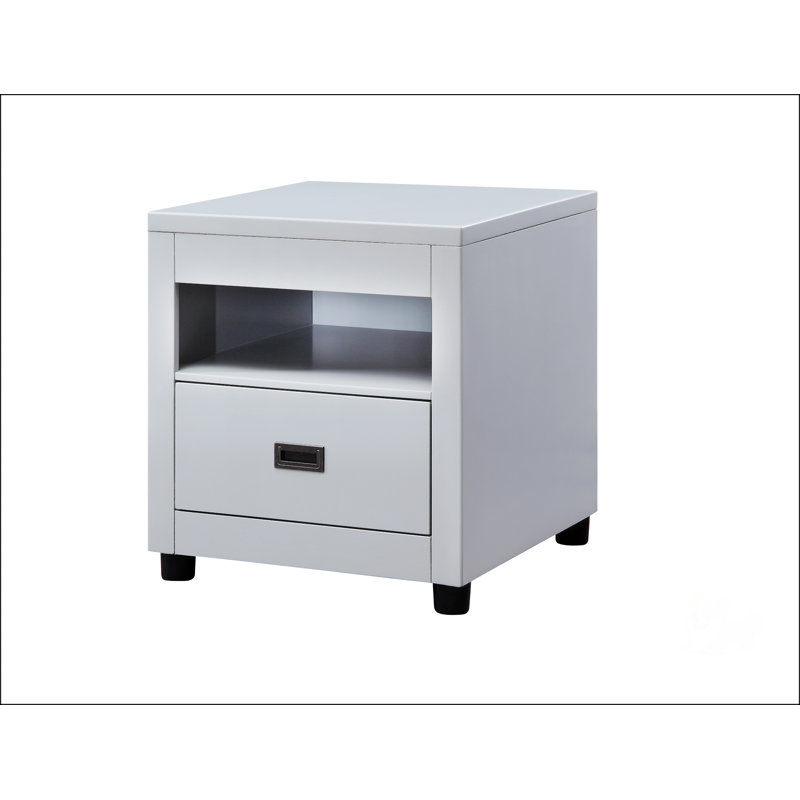 Eleanor Dove Gray Finish End Table
