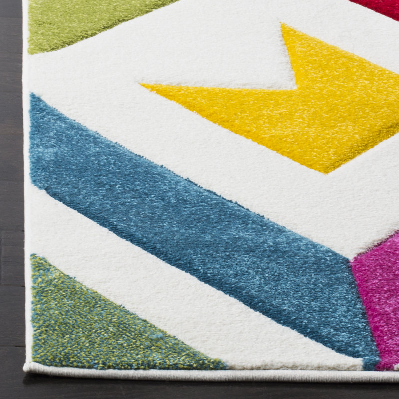 Severs Performance Geometric Rug, Round 6'7"