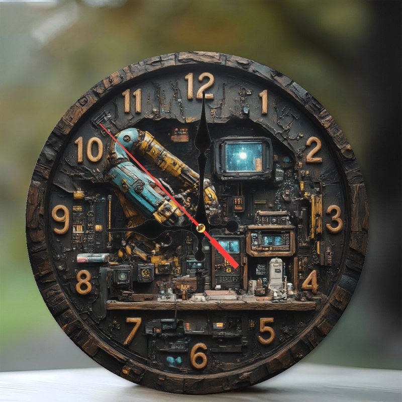 Horloge avec fonctionnement interne robotisé