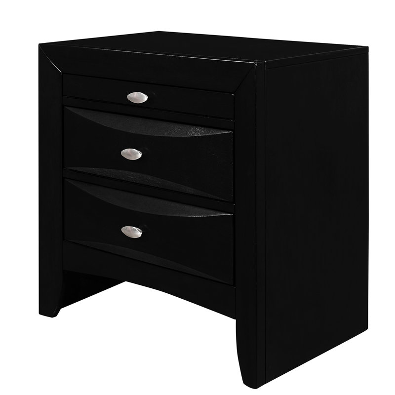 LUCILLE BLACK NIGHTSTAND