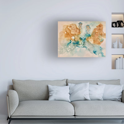 Wrapped Canvas Wall Art - Amy Tieman 'Submerged Serenity' Wall Art for Living Room, Bedroom, or Office Décor  - 18x24