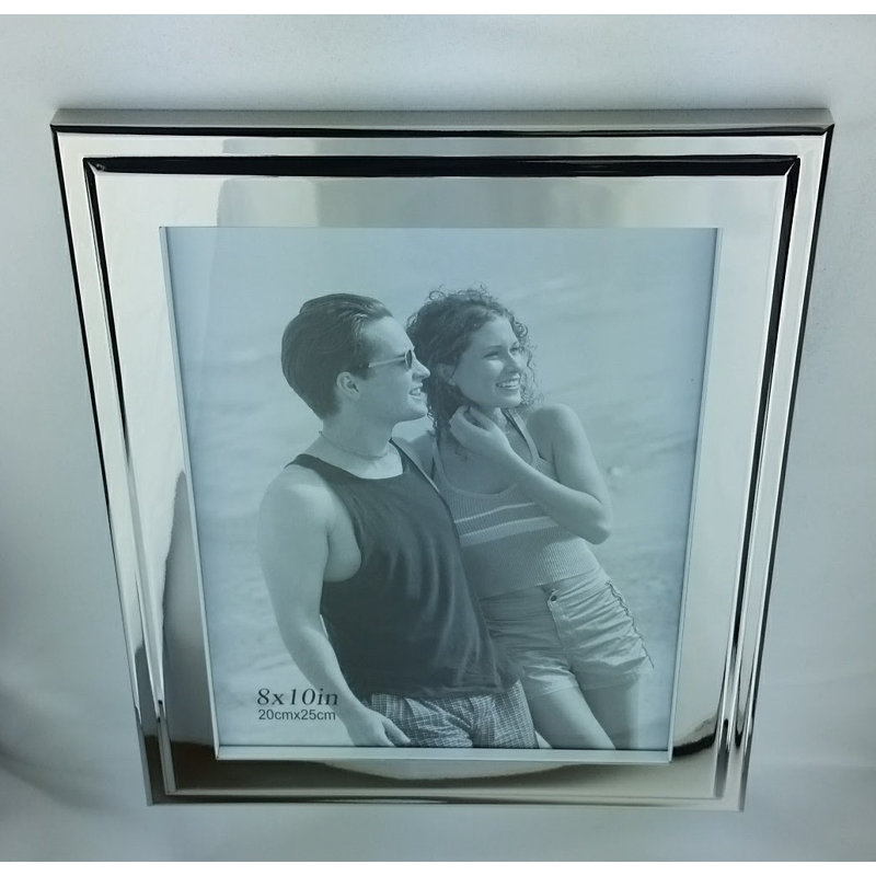 Litzy Silver Metal Picture Frame, 8" x 10"