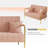Lemark 58.5'' Velvet Loveseat-2067393064