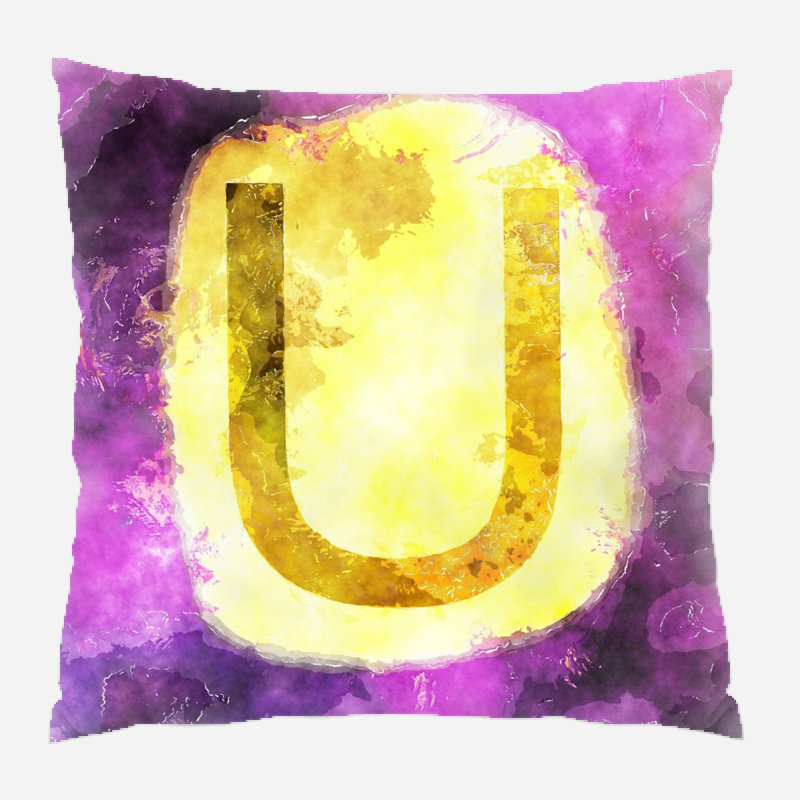 Outdoor Reversible Throw Pillow, Microsuede, Indoor