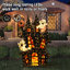 Décoration de maison 61 "H 61,75" d'Halloween avec 210 lumières à DEL blanc chaud (Halloween)