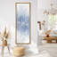 «Blue Linear Reflection Minimalist Abstract Art», reproduction d'art sur toile encadrée-967488573-967488544