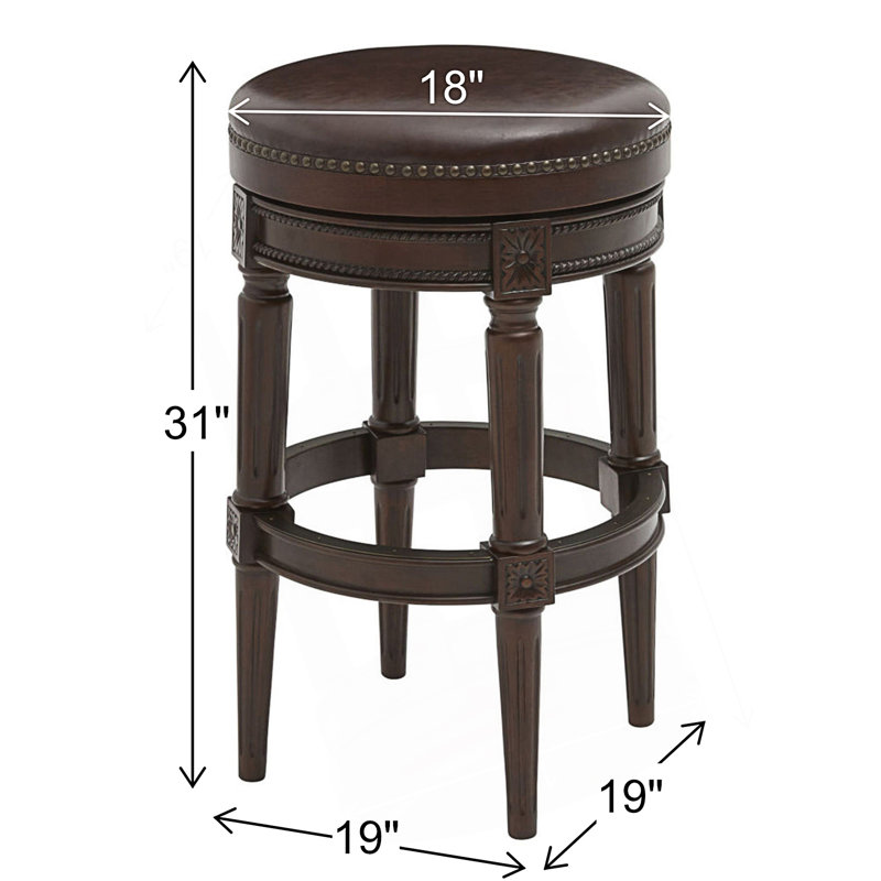 1 tabouret de bar pivotant sans dossier