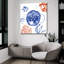Art mural en verre épique «Coastal Jewels 4» par Farida Zaman, 36 po x 36 po-117482506