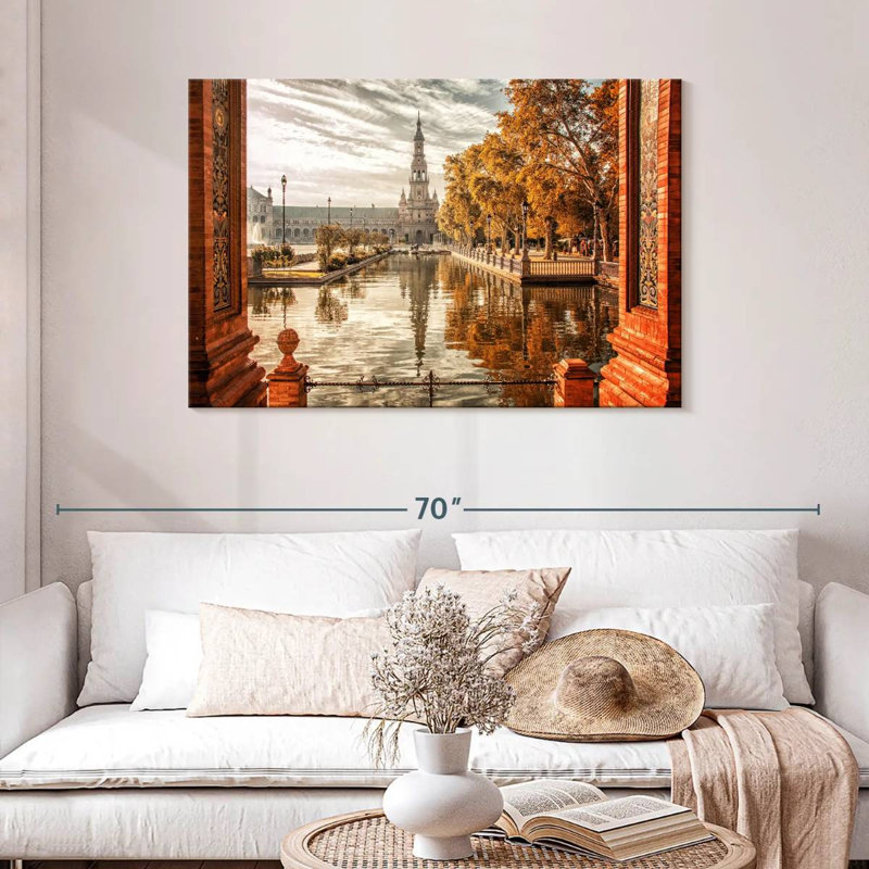 Nicci Historic Plaza De Espana, 30" H x 45" W