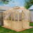 Wooden Greenhouse, Cedar Wood and Polycarbonate Walk-In Outdoor Greenhouse-138645068