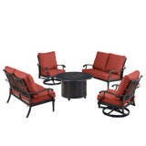 Pailyn Outdoor 6 - Piece Conversation Set