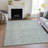 Machine Washable Indoor/Outdoor Oden ACN2152 Striped Rug-763855688