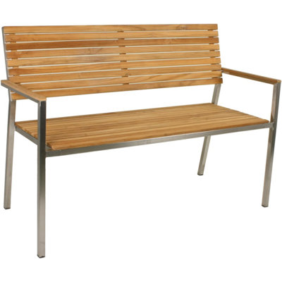 Quillian Stainless Steel Outdoor Bench