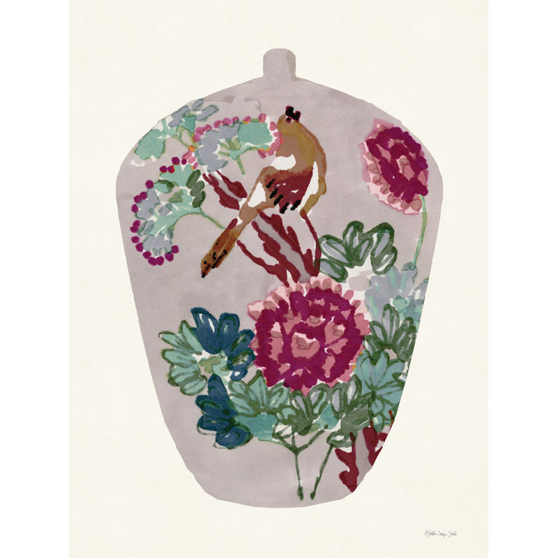 Vase à oiseaux rétro 1 par Stellar Design Studio, H 48 po x l 36 po