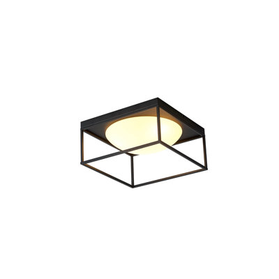3 - Light Matt Black Square/Rectangle Pendant