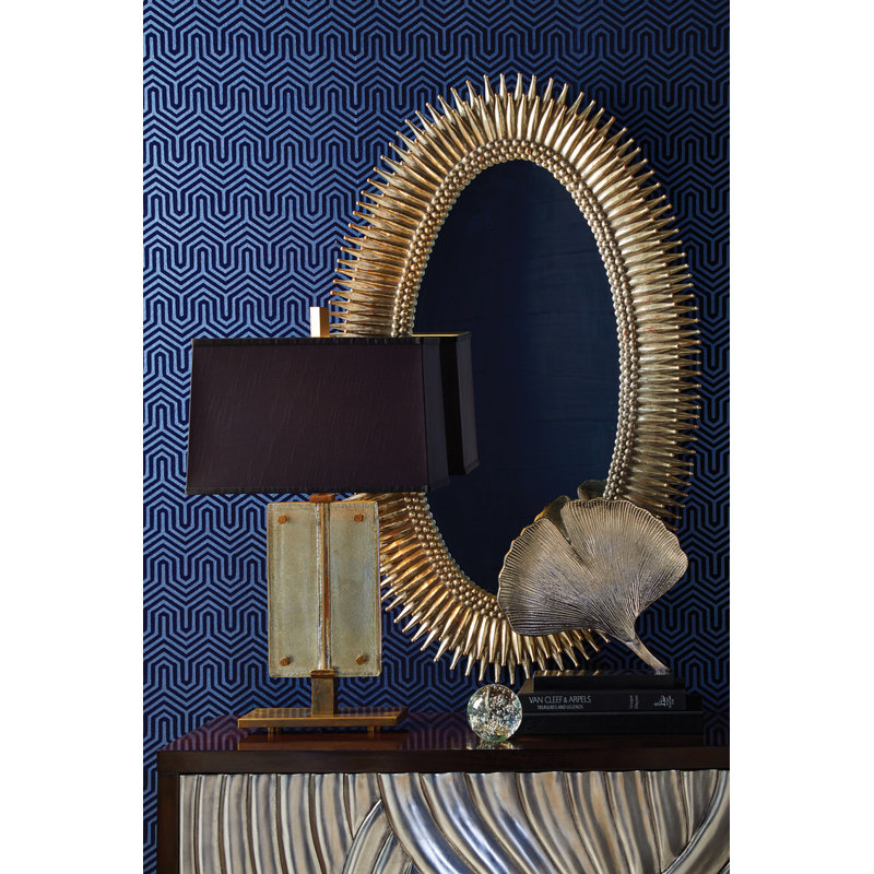 Lucius Flat Composite Wall Mirror, Antique Gold