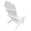 Chaise confortable en bois blanc - Convient à divers espaces extérieurs et intérieurs, montage facile, poids maximal de 50 kg avec assise inclinée, larges accoudoirs, limite