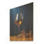«Honeyed Hue A Dripping Golden Wine» - impression de vin sur bois-661478013