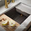 Billings 32-1/2 In. Undermount Single-Bowl Workstation Kitchen Sink-2092522662