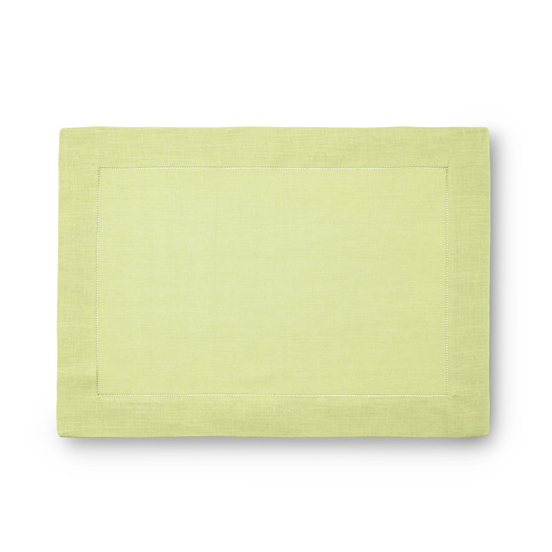 Festival Linen Rectangle Placemats, Kiwi