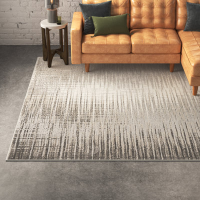 Tapis abstrait gris / ivoire Kellen