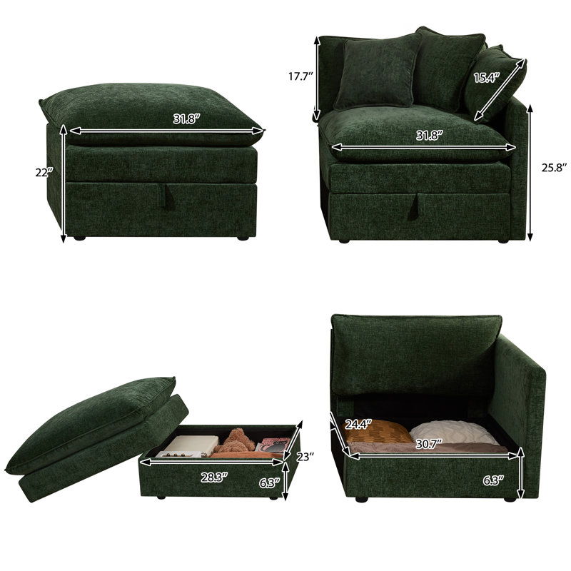 Boîte George B, Chenille verte