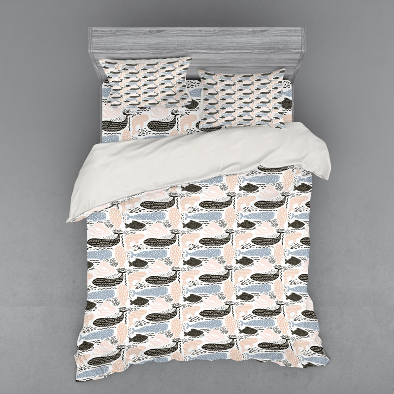 Coastal Polyester Duvet Cover, Queen Duvet Cover + 3 Additional Pieces