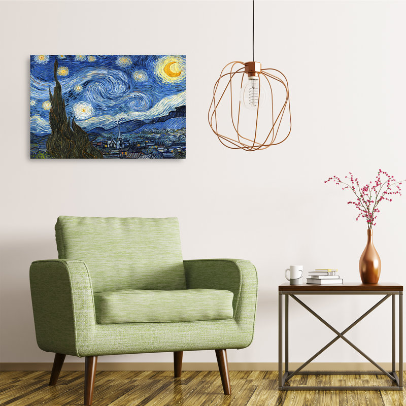 The Starry Night by Vincent Van Gogh, Wrapped Canvas, 20" H x 24" W