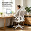 Chaise de bureau ergonomique avec support lombaire, appui-tête et accoudoirs rabattables à hauteur réglable avec fauteuil inclinable multi-angle de 90 ° à 125 ° avec une capacité de 350 lb-838367219