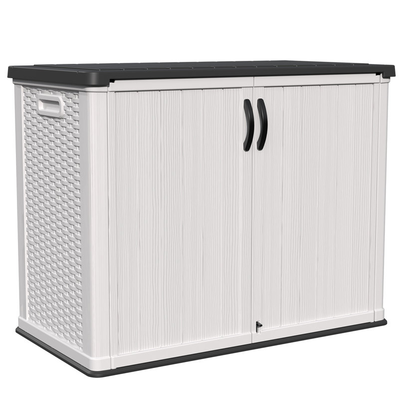 4 Ft. W X 2 Ft. D Outdoor Resin Horizontal Storage Shed, White