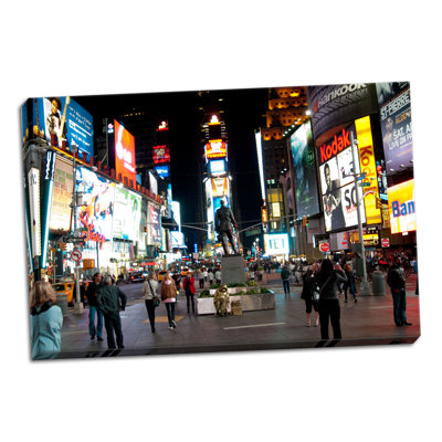 Times Square I by Erin Berzel - Wrapped Canvas Photograph