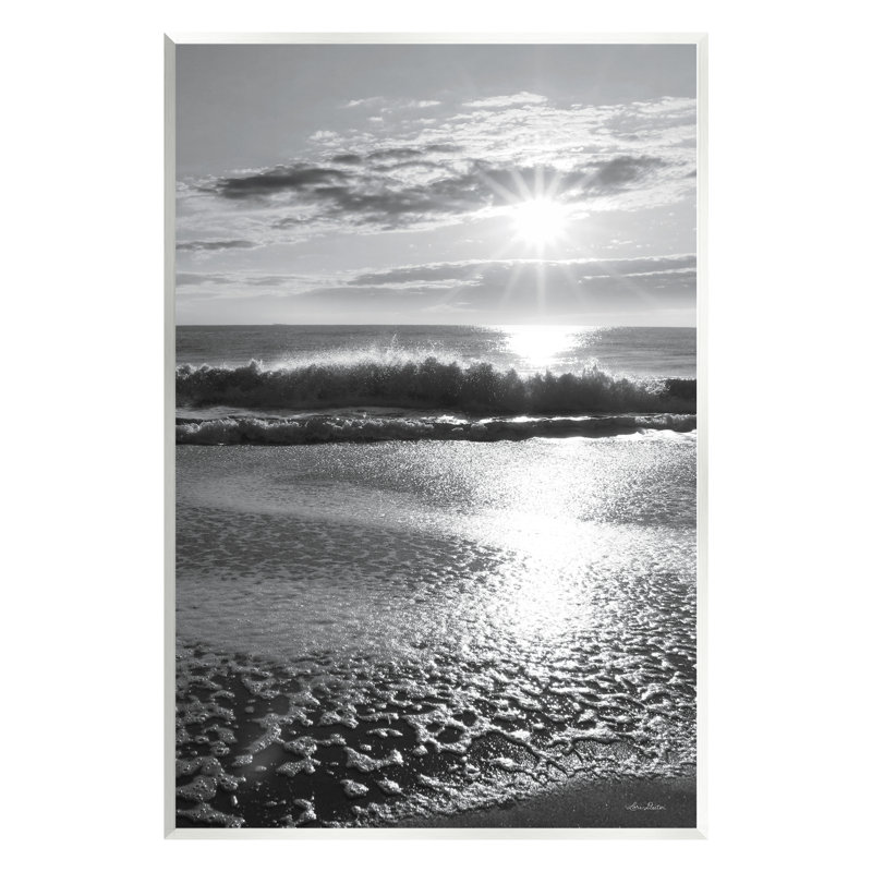 Art mural sur toile flottant avec reflet en mousse Shiant Sun Beach par Lori Deiter, H 15 po x l 10 po x P 0,5 po, Bois