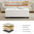 51" W Linen Upholstered Flip Top Storage Bench-864889348