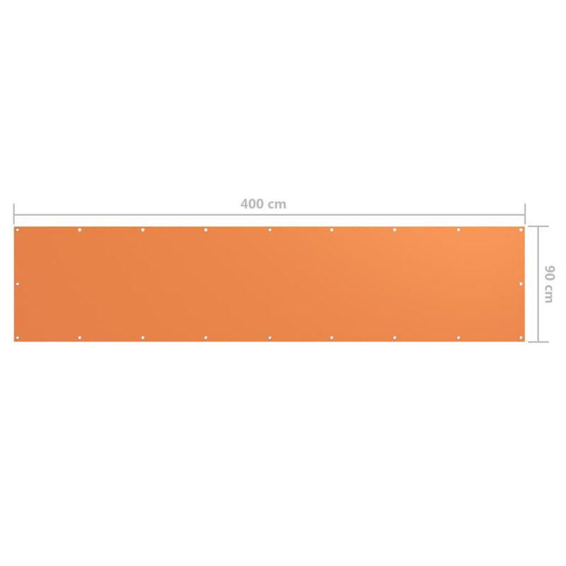 Aadya 0.9m x 4m Rectangular Shade Sail, Orange